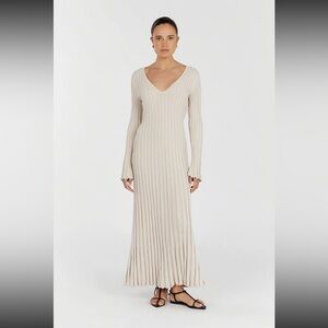 DISSH REIGN STONE SLEEVED KNIT MIDI DRESS, SIZE M, NWT
